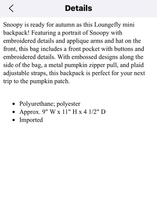 ?PRICE FIRM?NWOT Loungefly Peanuts Snoopy
Scarecrow Costume Backpack+wallet SET main image 11